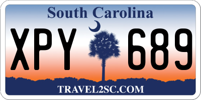 SC license plate XPY689