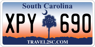SC license plate XPY690