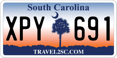 SC license plate XPY691