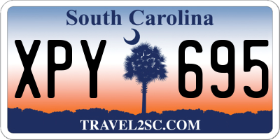 SC license plate XPY695