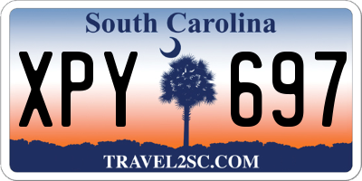 SC license plate XPY697