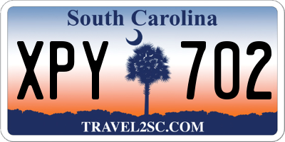SC license plate XPY702
