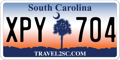 SC license plate XPY704