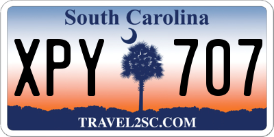 SC license plate XPY707