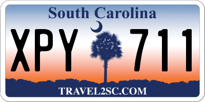 SC license plate XPY711