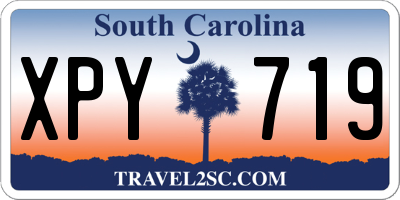 SC license plate XPY719