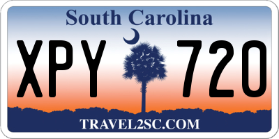 SC license plate XPY720