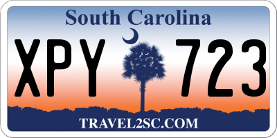 SC license plate XPY723