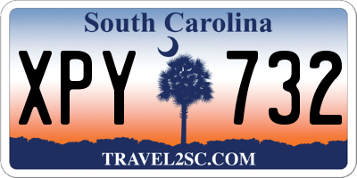SC license plate XPY732
