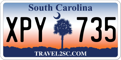SC license plate XPY735