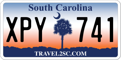 SC license plate XPY741