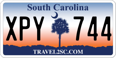 SC license plate XPY744