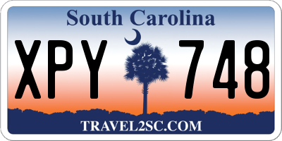 SC license plate XPY748