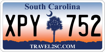SC license plate XPY752