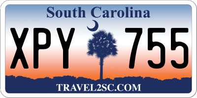 SC license plate XPY755