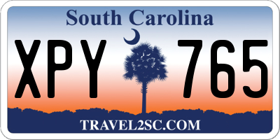 SC license plate XPY765
