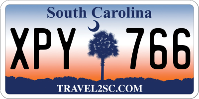 SC license plate XPY766