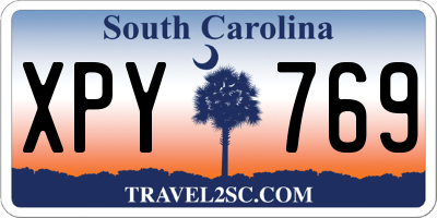 SC license plate XPY769