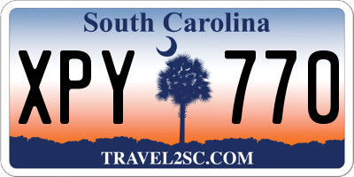 SC license plate XPY770