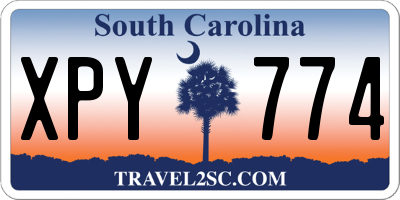 SC license plate XPY774