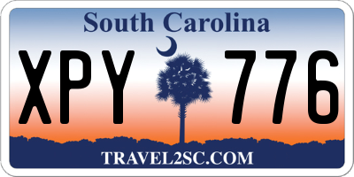 SC license plate XPY776