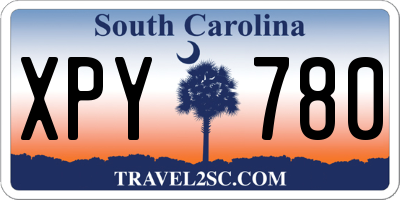 SC license plate XPY780