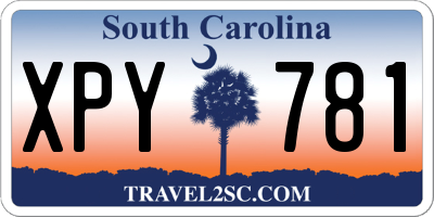 SC license plate XPY781