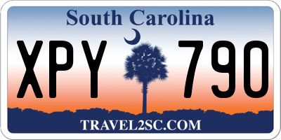 SC license plate XPY790