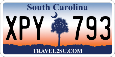 SC license plate XPY793