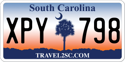 SC license plate XPY798