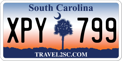 SC license plate XPY799