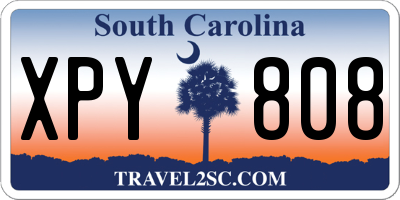 SC license plate XPY808