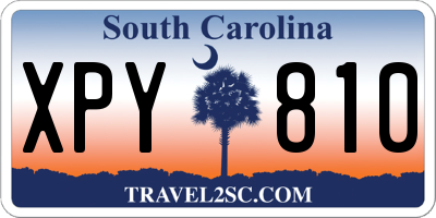 SC license plate XPY810