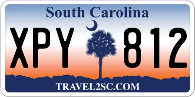 SC license plate XPY812