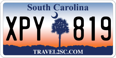 SC license plate XPY819