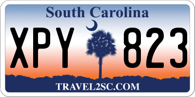 SC license plate XPY823