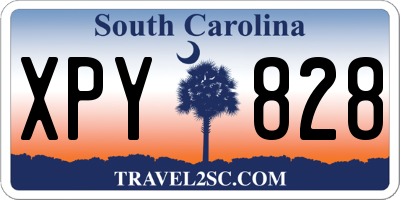SC license plate XPY828