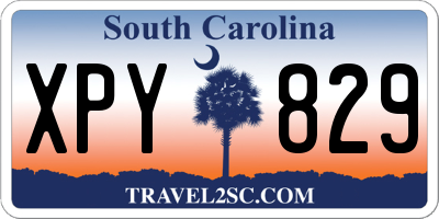 SC license plate XPY829