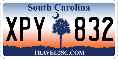 SC license plate XPY832