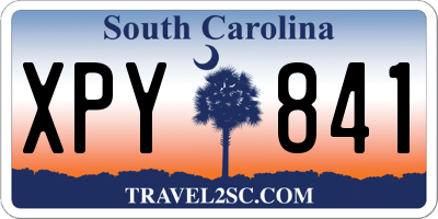 SC license plate XPY841