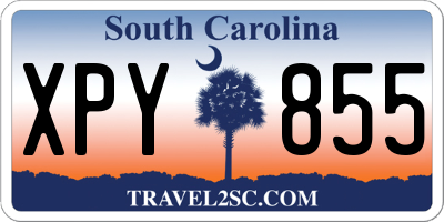 SC license plate XPY855