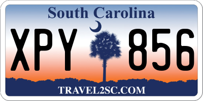 SC license plate XPY856