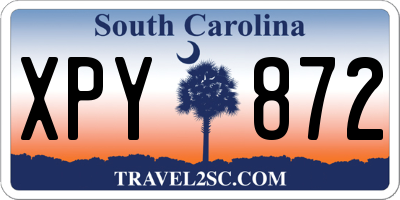 SC license plate XPY872