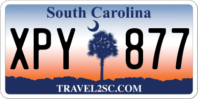 SC license plate XPY877