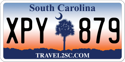 SC license plate XPY879