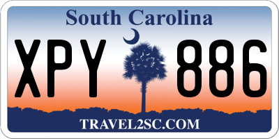 SC license plate XPY886