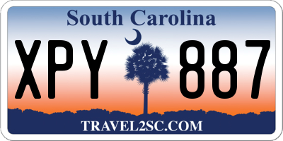 SC license plate XPY887