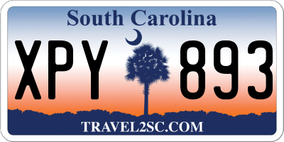 SC license plate XPY893