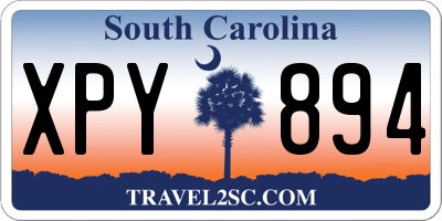 SC license plate XPY894