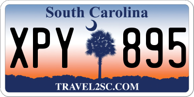 SC license plate XPY895